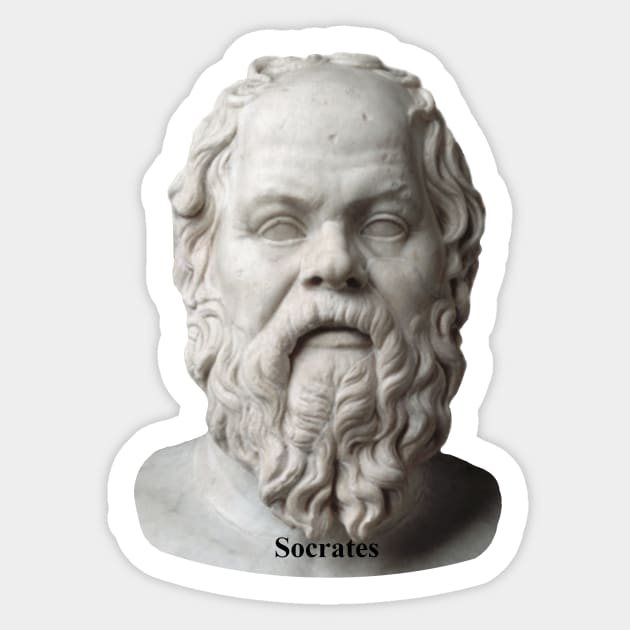 Socrates Sticker by Volundz